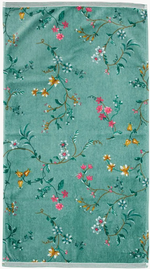 Handdoek Les Fleurs van fluweel en handdoeken katoen