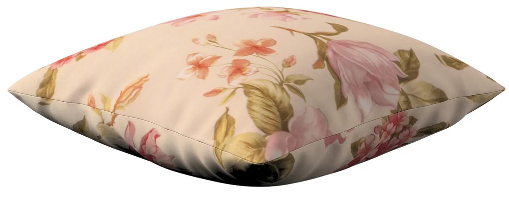 Dekoria Kussenhoes Kinga, crème-roze 50 x 50 cm