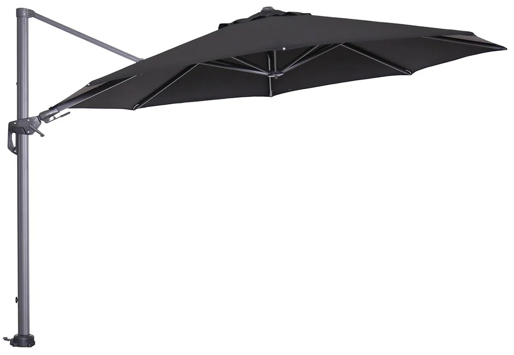 Garden Impressions Hawaii zweefparasol Ø350 cm - frame carbon black - doek zwart