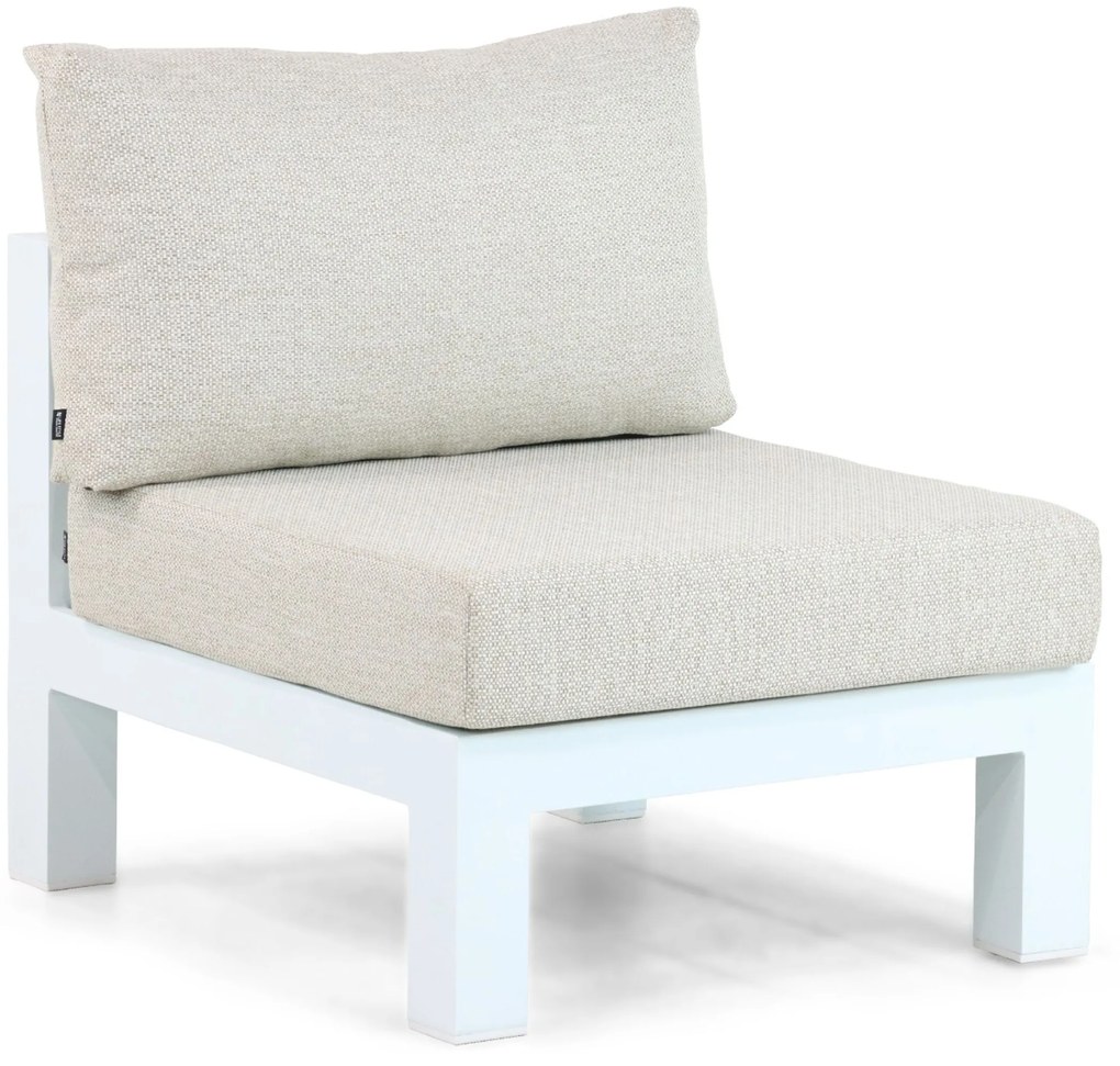 Hoek loungeset 6 personen Aluminium Wit Lifestyle Garden Furniture Luca
