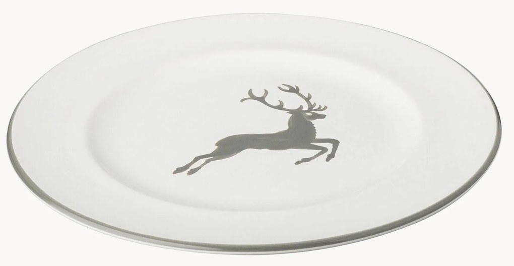 Handgemaakt dessertbord Gourmet Grey Deer