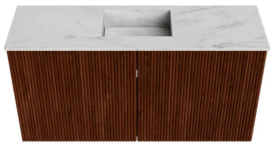 Mondiaz Joya DLux 80cm toiletmeubel ruby met wastafel faye midden 1 kraangat opalo