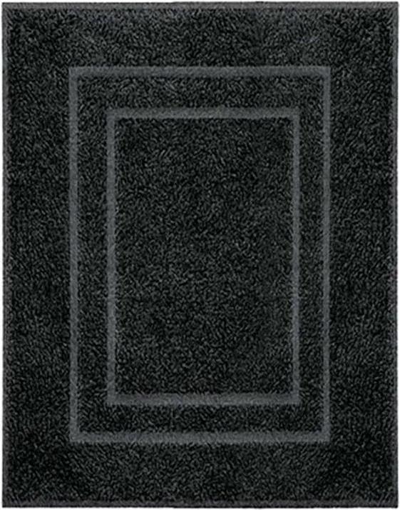 Kleine Wolke badmat Plaza - zwart - 60x80 cm - Leen Bakker