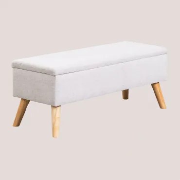 Adirane Gestoffeerde Kofferbakbank ↔︎ 120 Cm & Stof Crème Beige - Sklum