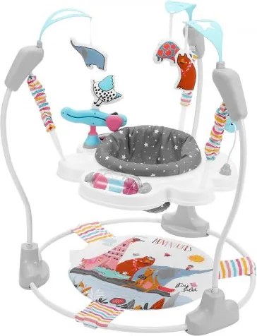 VEVOR Baby Bouncer, Baby Activity Center, 360° draaibaar en in hoogte verstelbaar, Speeljumper voor peuters met ontwikkelingsspeelgoed, muziek, lichtjes en geluiden, Ruimtebesparende Baby Jumperoo voor kinderen vanaf 6 maanden