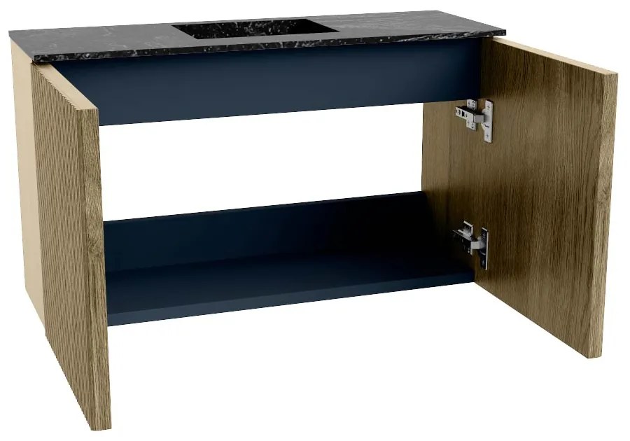 Mondiaz Joya DLux 70cm toiletmeubel dusk met wastafel faye midden 1 kraangat lava