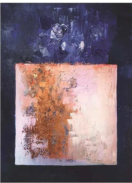 Urban Cotton wandkleed Abstract in E-mineur 110x152cm