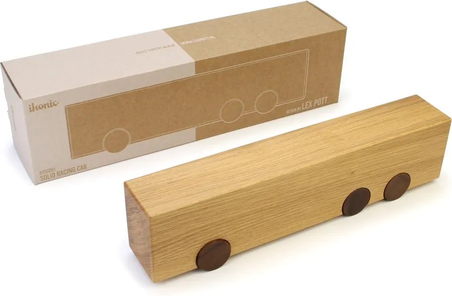 Houten Bus - Lex Pott - 'Solid Cars Series' - Massief eikenhout