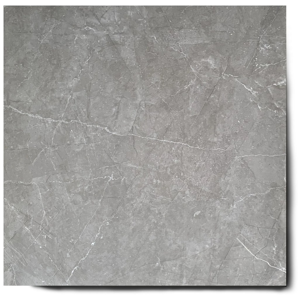 Gepolijste Vloertegel 60x60 Cm Marmerlook Casablanca Grijs NAV1
