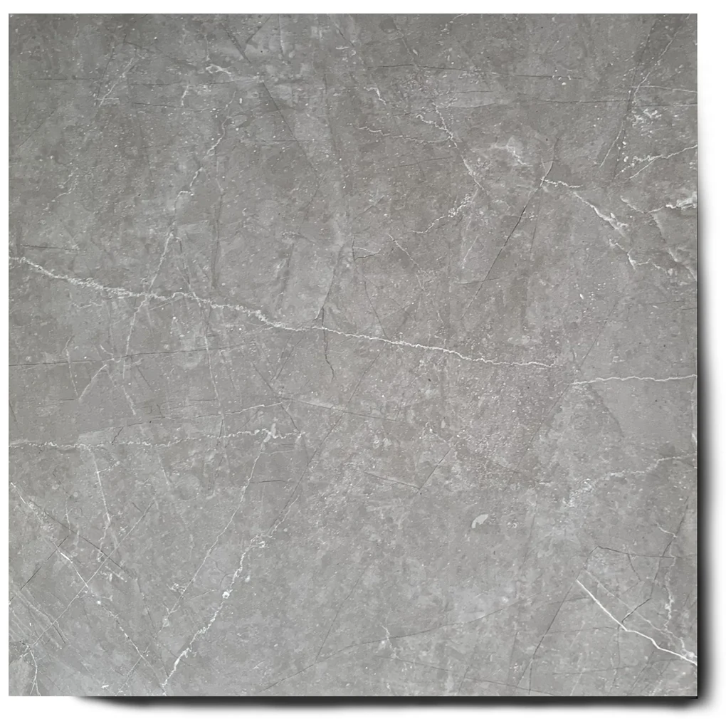 Gepolijste Vloertegel 60x60 Cm Marmerlook Casablanca Grijs NAV1