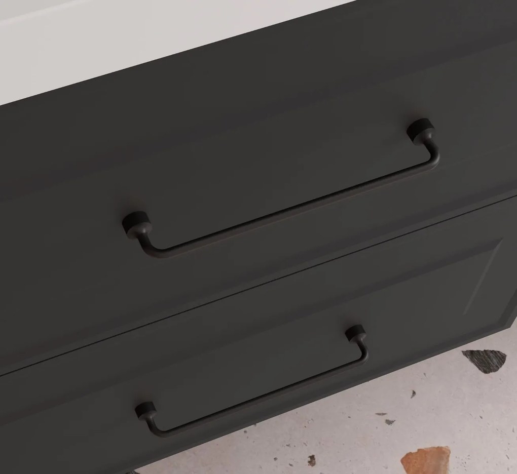 Muebles Style handvat 21cm zwart mat