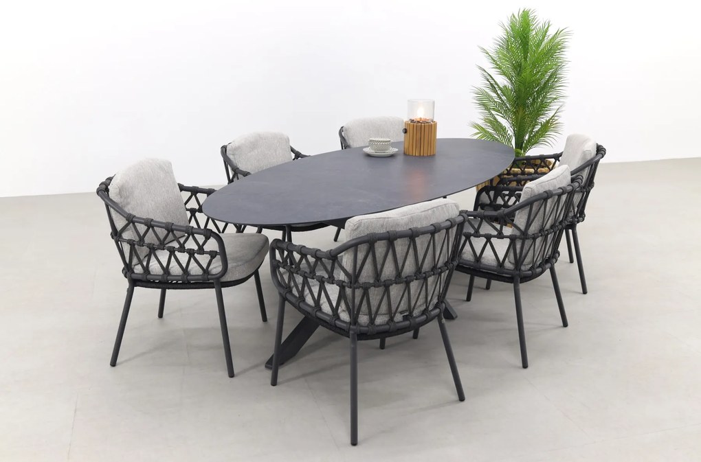 4SO Calpi/Privada 240x107 - Ovale tuinset - 7-delig