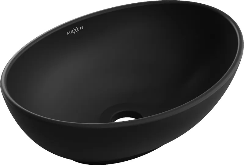 Mexen Elza opbouw waskom 40 x 33 cm, mat zwart - 21014085