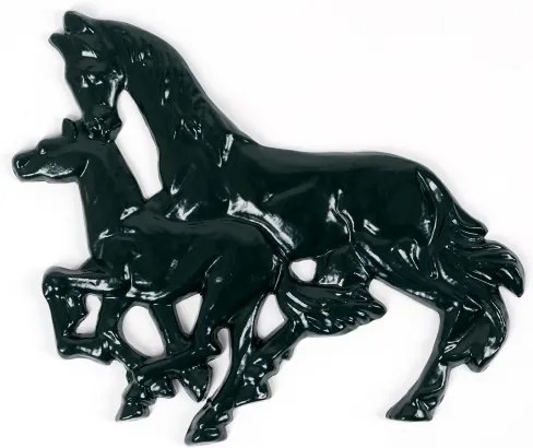 Ornament paard en veulen links
