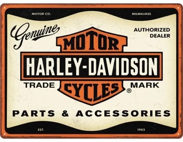 Metalen bord Harley Davidson - parts and accessori