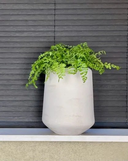 Bloempot wit – bloempot Marbella, middel – bloempot wit