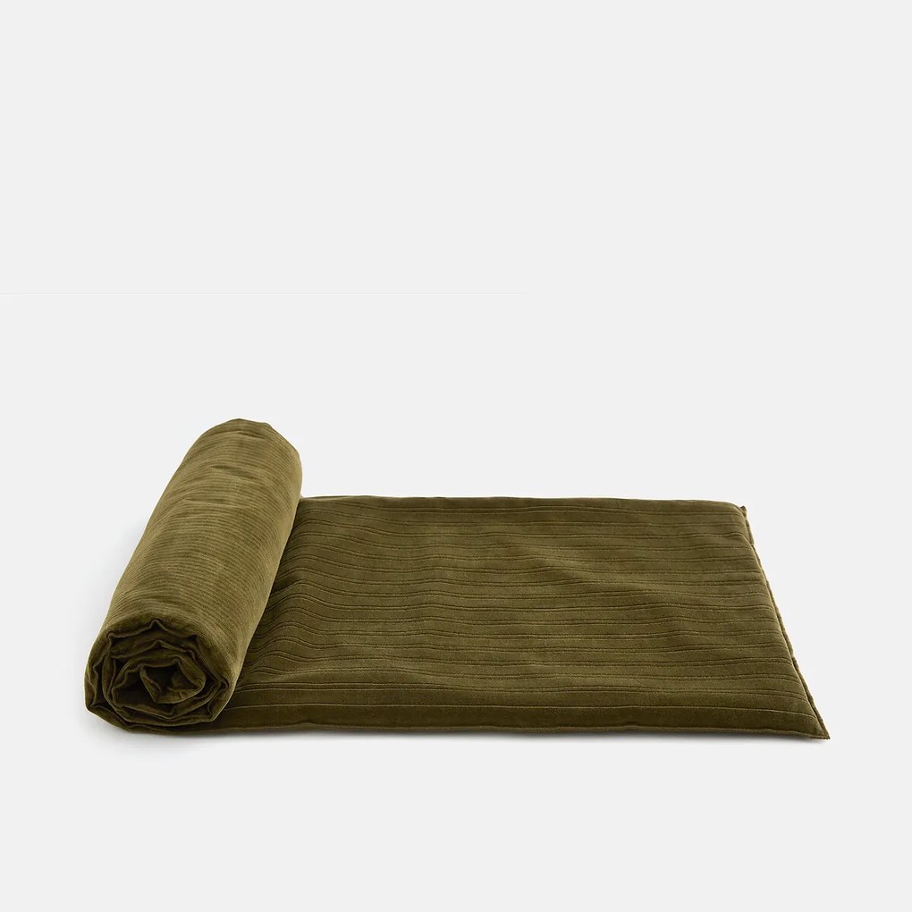 Zitmatras, fluweel met inkepingen, MILO