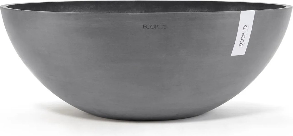 Ecopots bloempot Vienna 70 - Rond - Grey - Diameter 70 x H25,3 cm