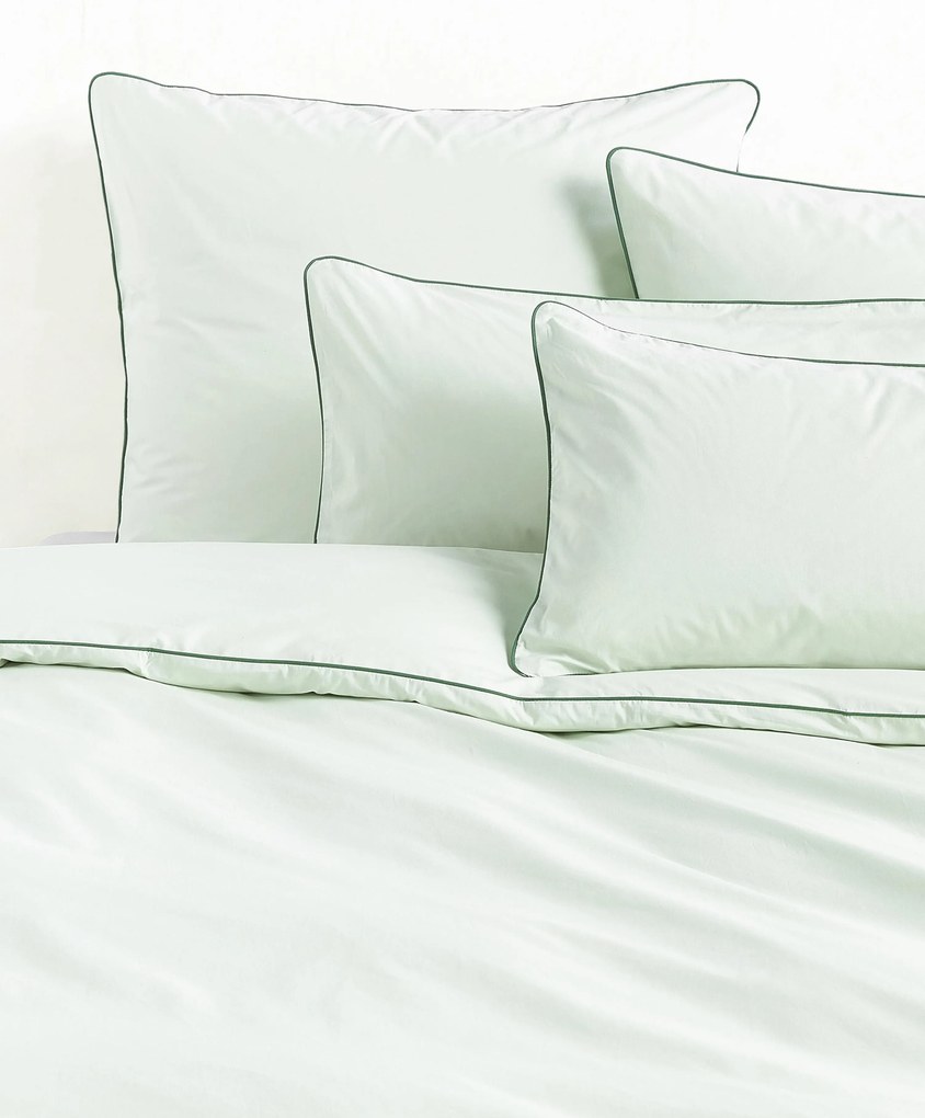 Perkal katoenen dekbedovertrek Daria met bies