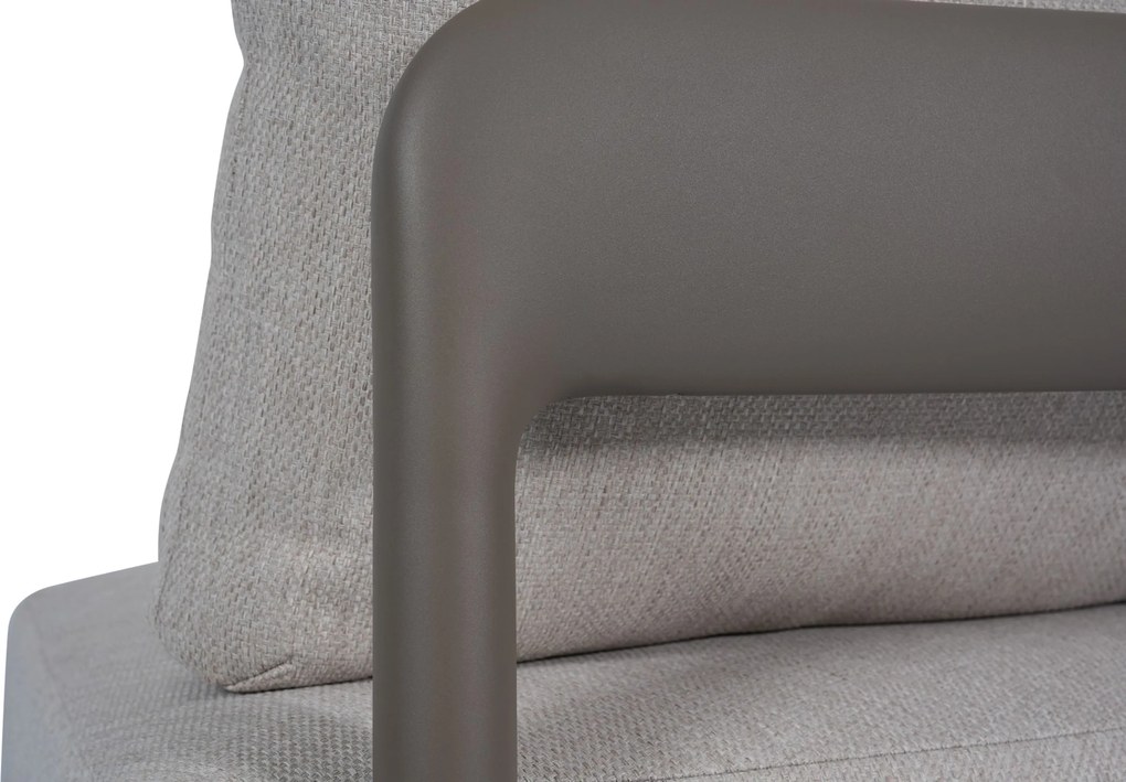 Hoek loungeset 4 personen Aluminium Taupe  Santika Furniture Santika