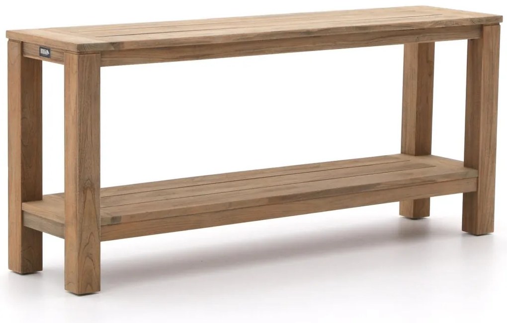 Sidetables (wandtafel) ROUGH | Rechthoekig  | Tuintafel Teakhout | 170x42cm | Kees Smit Tuinmeubelen