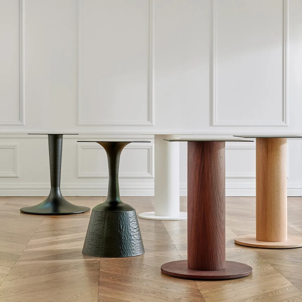 Rond tafelblad in notenhout, ø137 cm, Roundo