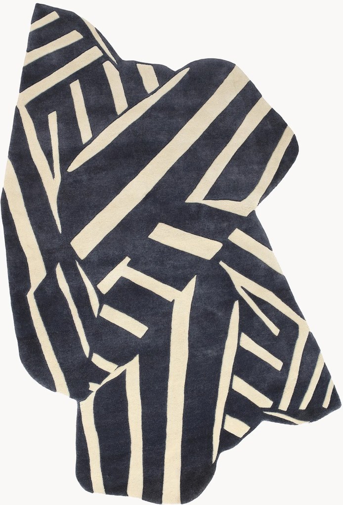 Handgeknoopt wollen vloerkleed Into the Fold