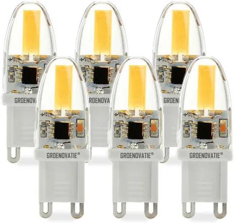 G9 LED Lamp 1,5W COB Warm Wit Dimbaar 6-Pack