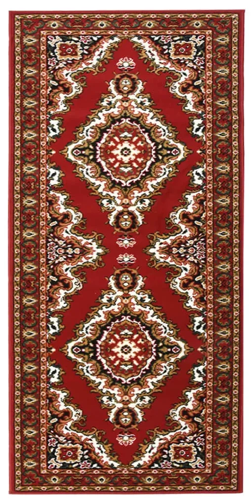 vidaXL Tapijtloper 100x200 cm BCF oosters rood