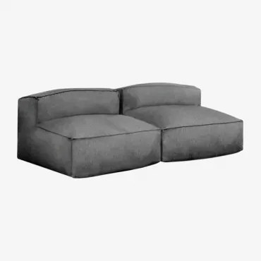 Dojans 2-delige Modulaire Tuinbank Gris Granito - Sklum