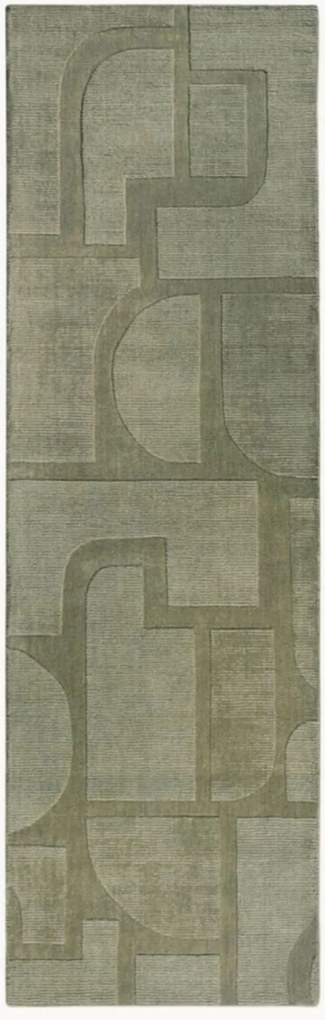 Wollen loper Alexis met hoog-laag effect