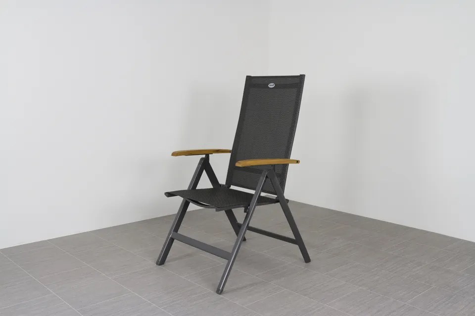 Hartman Napoli/Sonata verstelbare tuinset 160x90 cm. - Aluminium/Teak