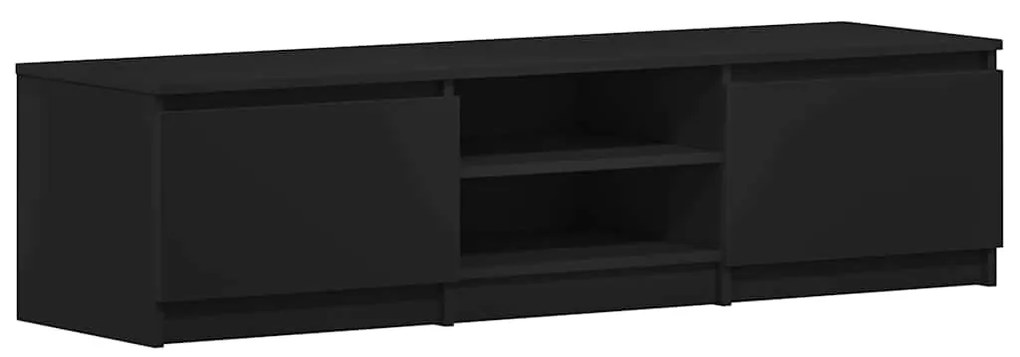 vidaXL Tv-meubel 140x40x35,5 cm bewerkt hout zwart