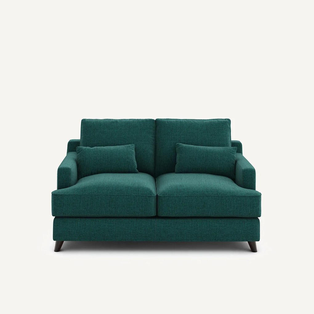 Compacte bank, in gespikkelde canvas, ALWINE
