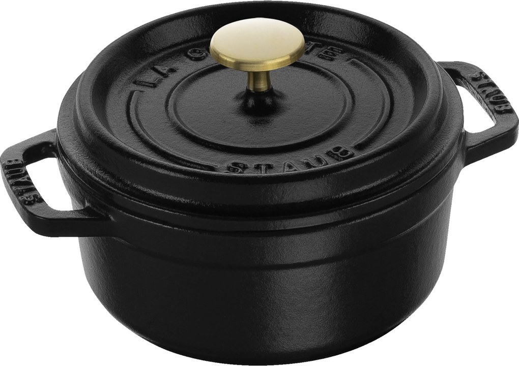 Staub La Cocotte Cocotte 12 cm / 400 ml, Rond, Zwart - La Cocotte - Staub
