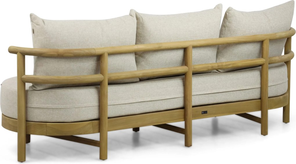 Stoel en Bank Loungeset 5 personen Teak Old teak greywash  Santika Furniture Santika