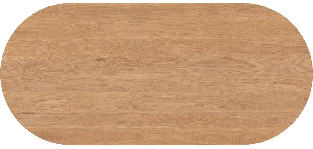 Goossens Excellent Eettafel Floyd, Semi rond 180 x 100 cm