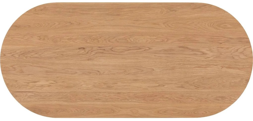 Goossens Excellent Eettafel Uniek, Semi rond 180 x 100 cm