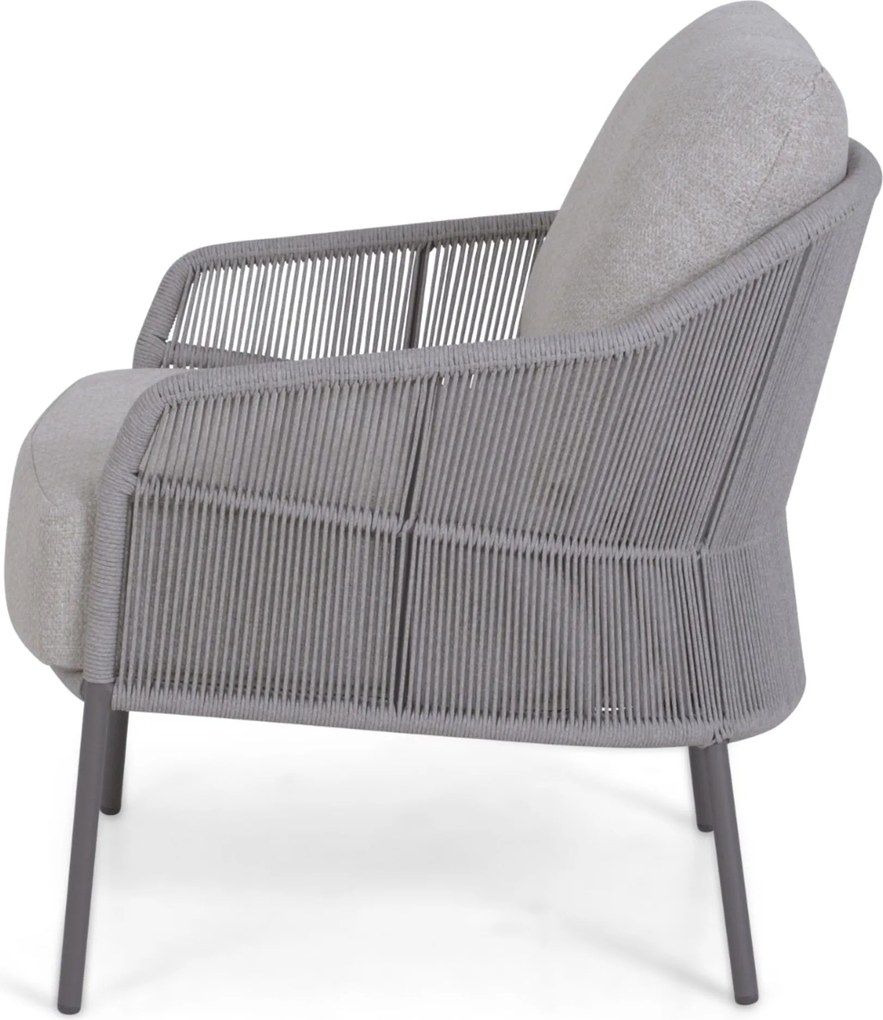 4 Seasons Outdoor Seasons Florence Low Dining Chair Aluminium/rope Taupe