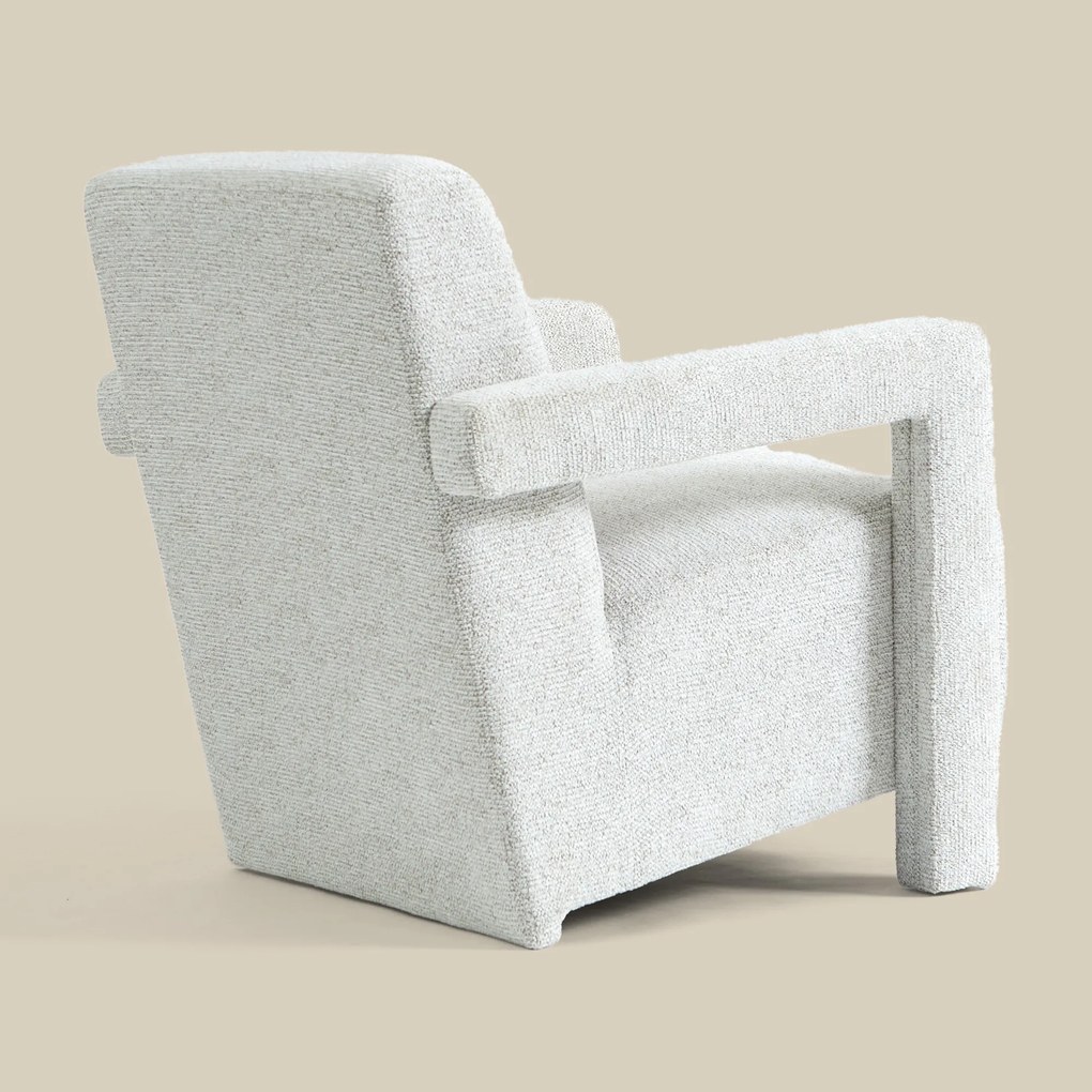 Japandi Fauteuil Creme Stof