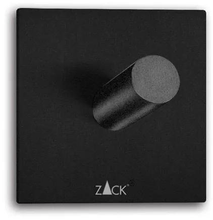 Zack Duplo handdoekhaak 5x5cm vierkant zelfklevend Mat Zwart 40446
