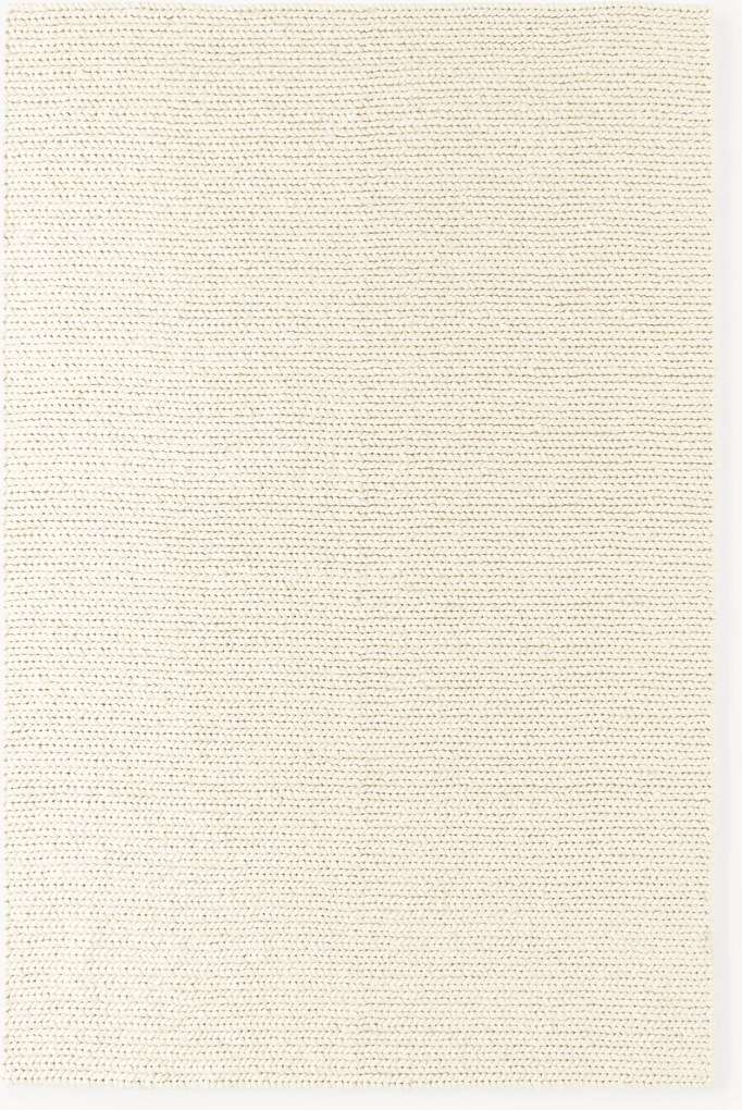 Handgemaakt wollen vloerkleed Bruna met gevlochten structuur