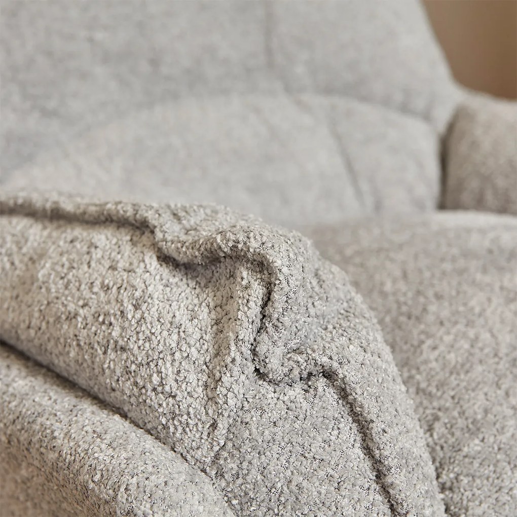 Starfurn Vera Fauteuil Chenille Stof Lichtgrijs Draaibaar
