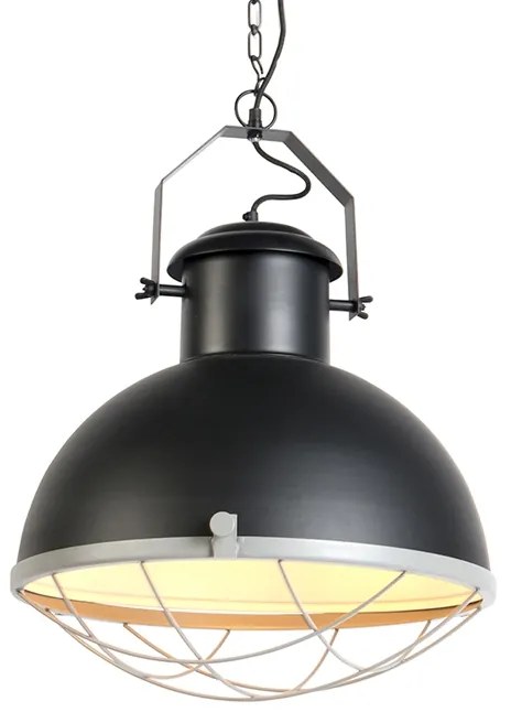 Industriële hanglamp zwart met grijs - Engine Industriele / Industrie / Industrial, Landelijk / Rustiek E27 rond Binnenverlichting Lamp