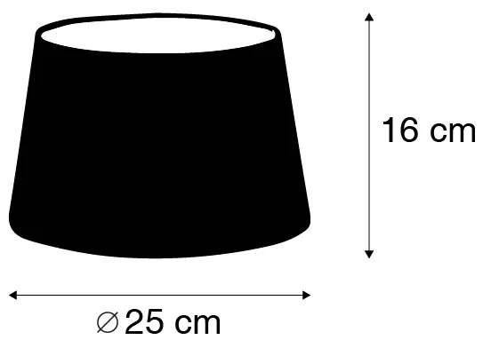 Linnen lampenkap bruin 25/16