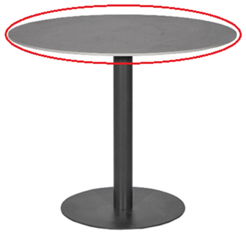 Tuinset Ronde Tuintafel 2 personen 70 cm Rope Grijs  Coco Custa/Como