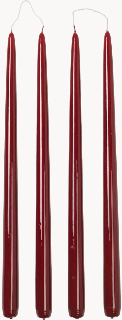 Handgemaakte dinerkaarsen Smooth, 4-delig