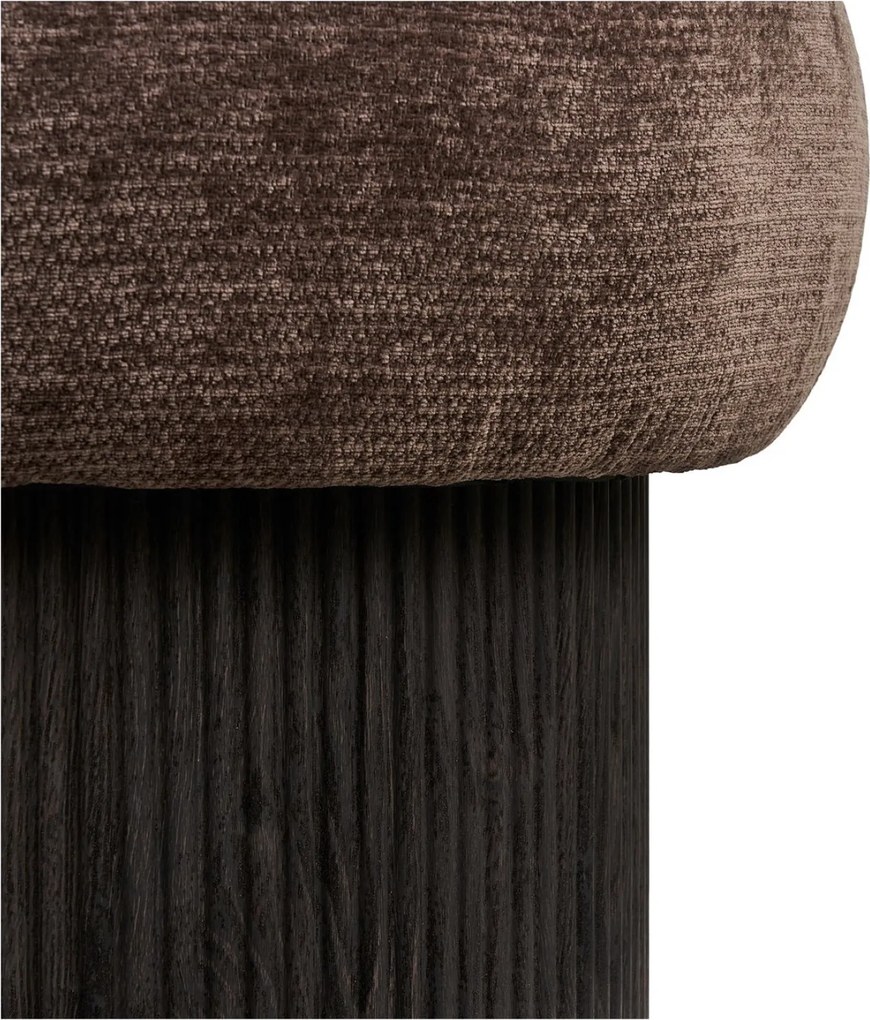 Christchurch Opbergpoef Chenille - Dark Brown