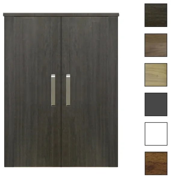 Sanicare kolomkast met luxe chromen greep 67x90x32cm schots-eiken