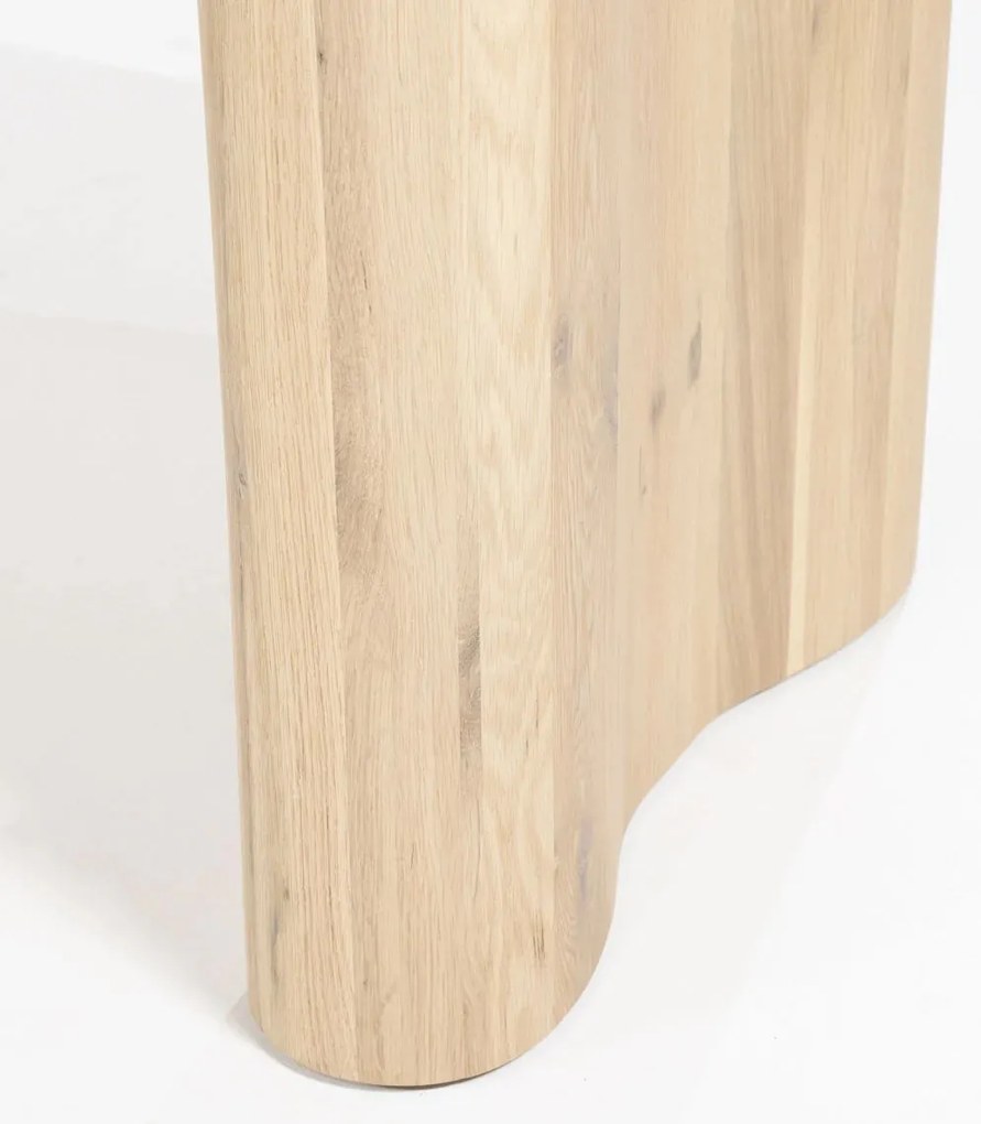 Eleonora Josh Eiken Eettafel Organisch Naturel 250 Cm - 250 X 110cm.